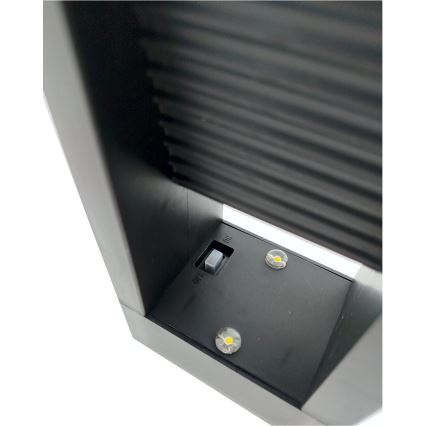 LED solcellelampe 2xLED/1,2V 200 mAh IP44 sort