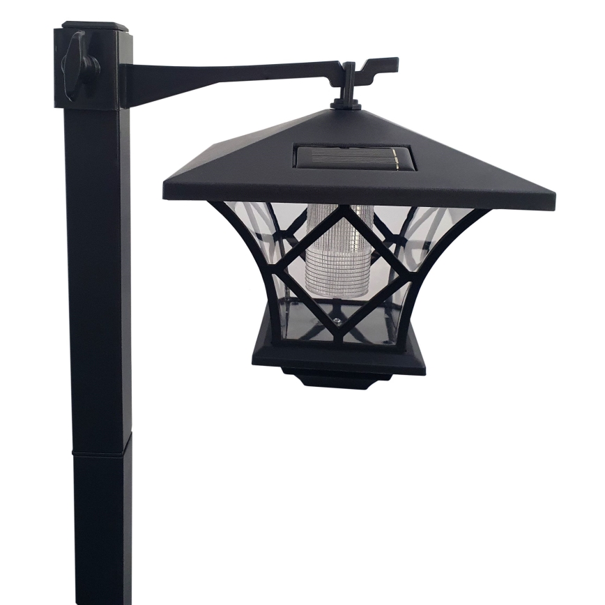 LED solcellelampe 3-i-1 LED/1,2V IP44 sort