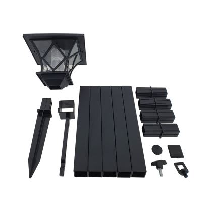 LED solcellelampe 3-i-1 LED/1,2V IP44 sort
