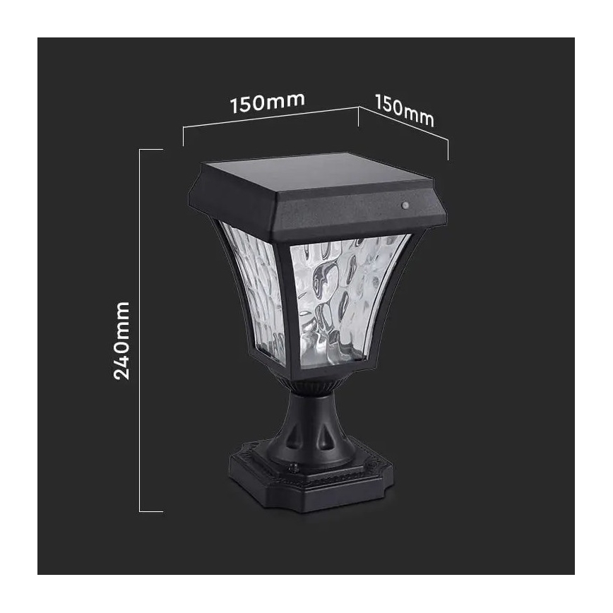 LED solcellelampe 3-i-1 LED/2W/5,5V IP65
