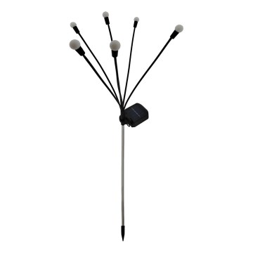 LED solcellelampe 6xLED/1,2V 300 mAh IP44 sort