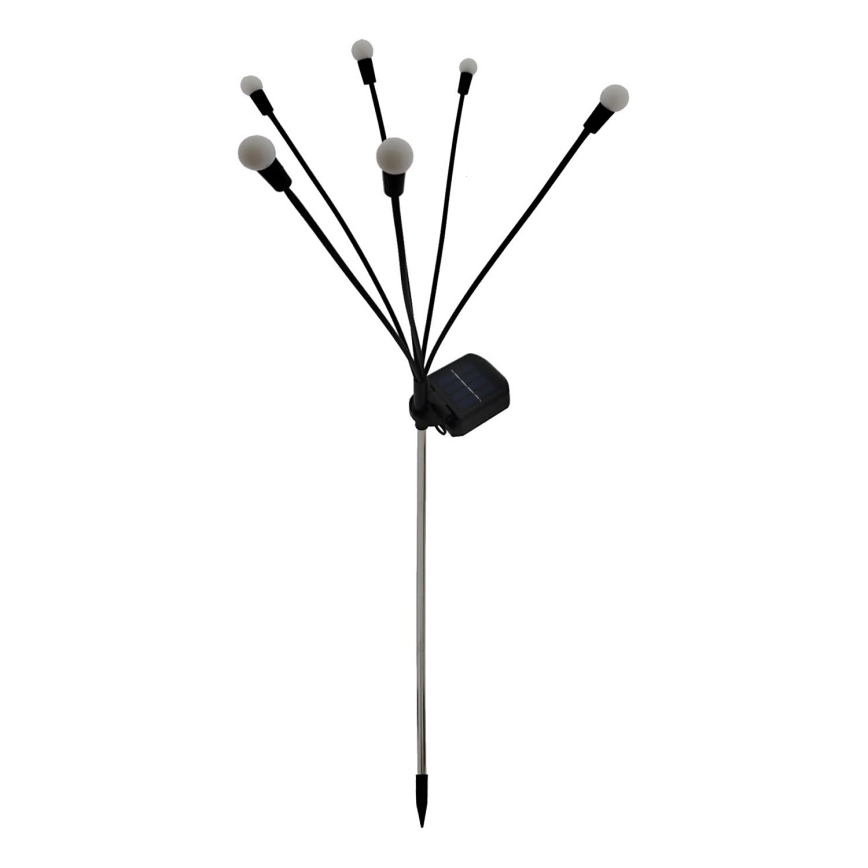 LED solcellelampe 6xLED/1,2V 300 mAh IP44 sort