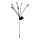 LED solcellelampe 6xLED/1,2V 300 mAh IP44 sort