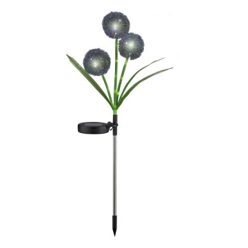 LED solcellelampe ALLIUM LED/1,2V 6500K 600 mAh IP44 sort