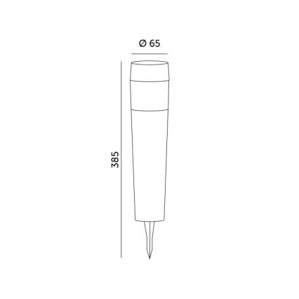 LED solcellelampe AURORA LED/1xAAA 4000K IP44 100 mAh
