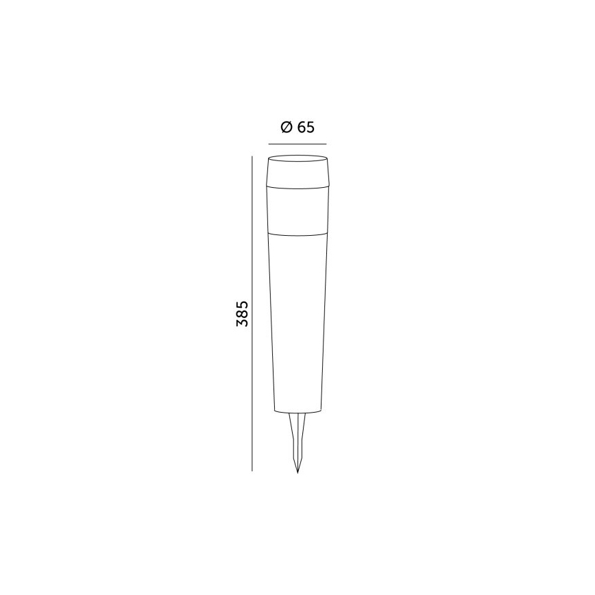 LED solcellelampe AURORA LED/1xAAA 4000K IP44 100 mAh