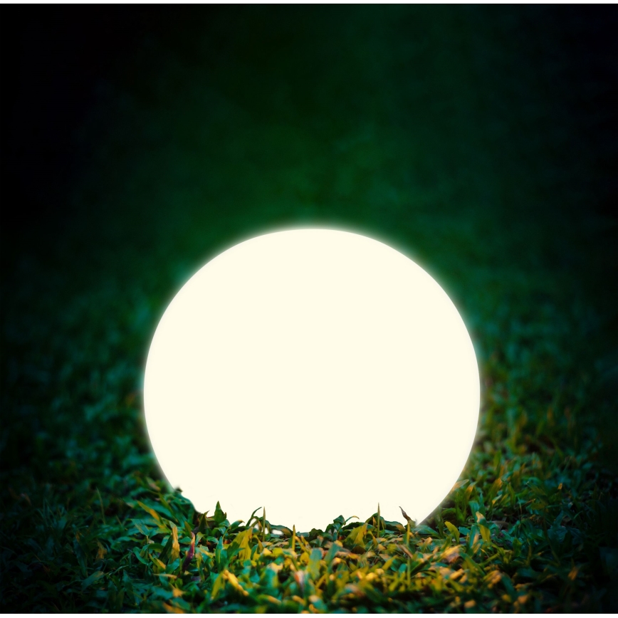 LED solcellelampe BALL LED/3,7V 2000 mAh diameter 50 cm IP65 hvid