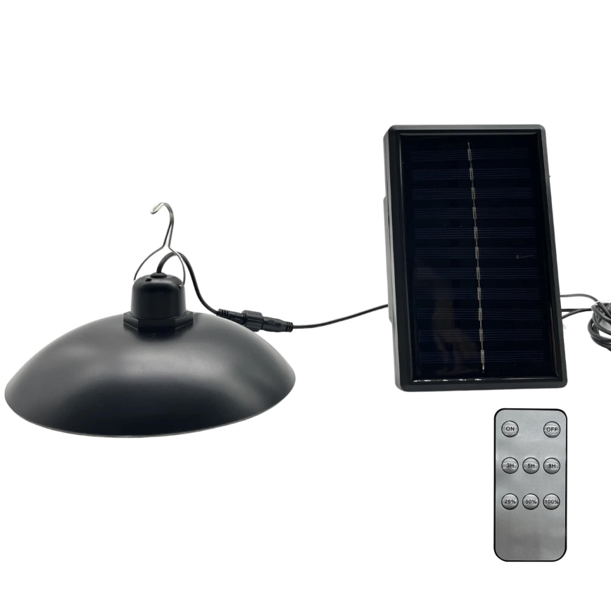LED solcellelampe CELINA LED/1,8W/3,7V 2400 mAh IP44 + fjernbetjening