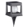 LED solcellelampe CUBO LED/3,7V 1200 mAh IP44 sort