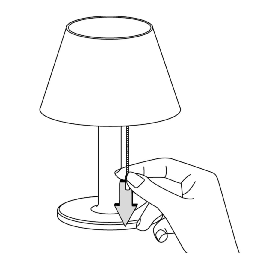 LED solcellelampe dæmpvar VIOLA LED/3,7V 1200 mAh IP44