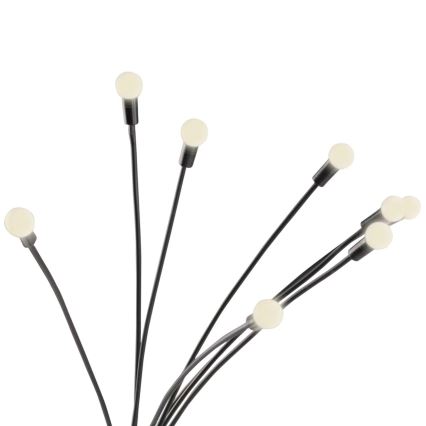 LED solcellelampe FIORINI 8xLED/1,2V 600 mAh IP44 sort