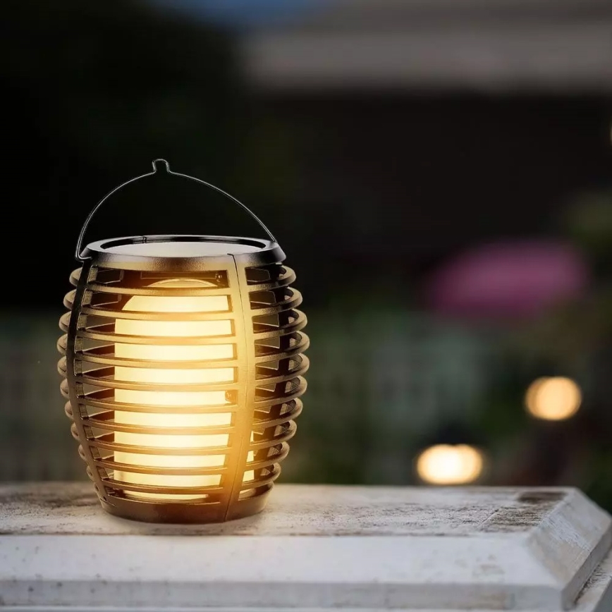 LED solcellelampe FLAME 4-i-1 1xLED/0,45W/3,7V IP44 500 mAh