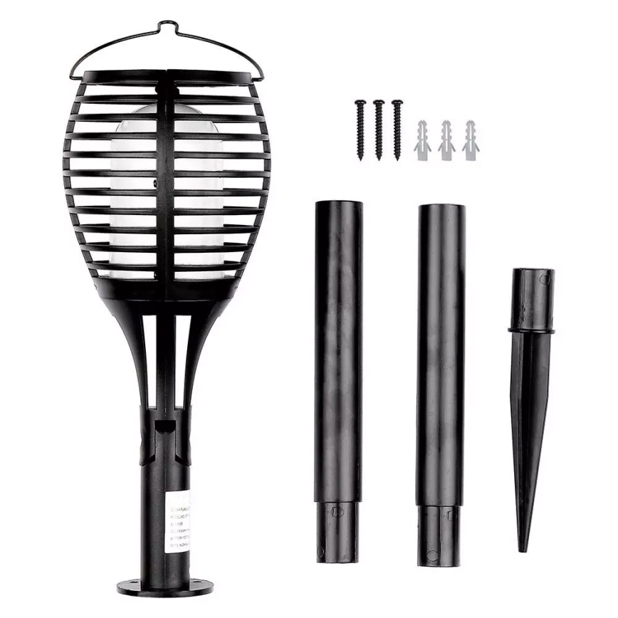 LED solcellelampe FLAME 4-i-1 1xLED/0,45W/3,7V IP44 500 mAh
