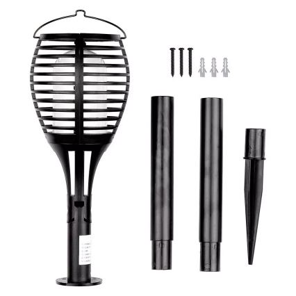 LED solcellelampe FLAME 4 i 1 LED/0,45W/3,7V IP44 500 mAh