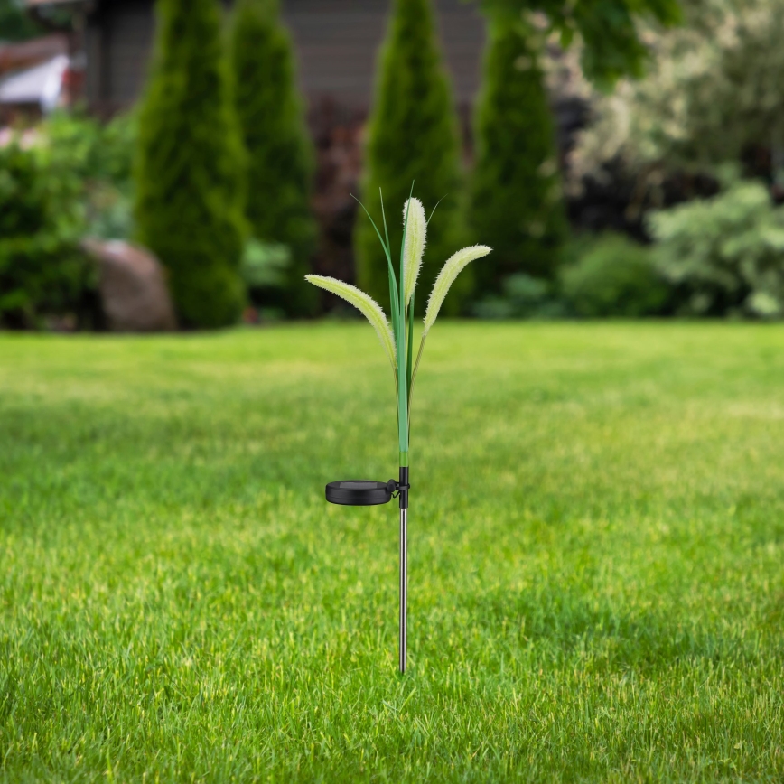 LED solcellelampe FLORA LED/1,2V 3000K 600 mAh IP44 sort