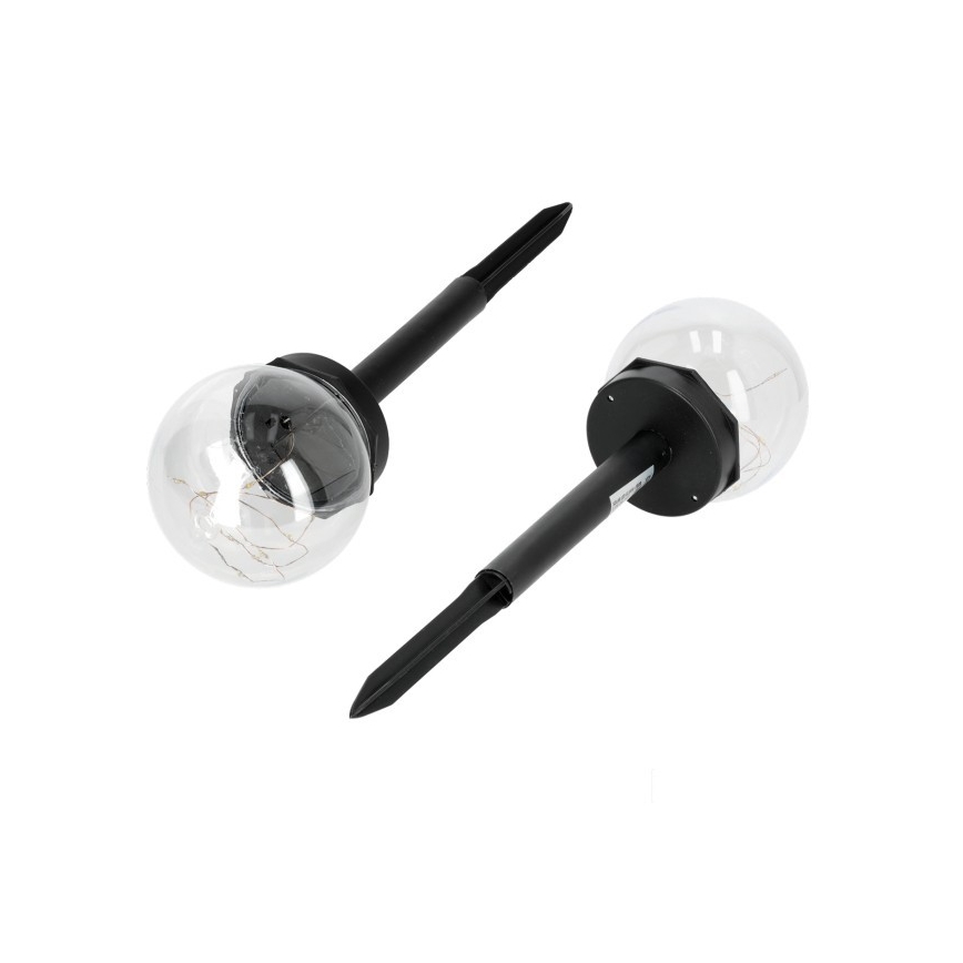 LED-solcellelampe GLEAM LED/1,2V 3000K IP44 40 mAh klar/sort