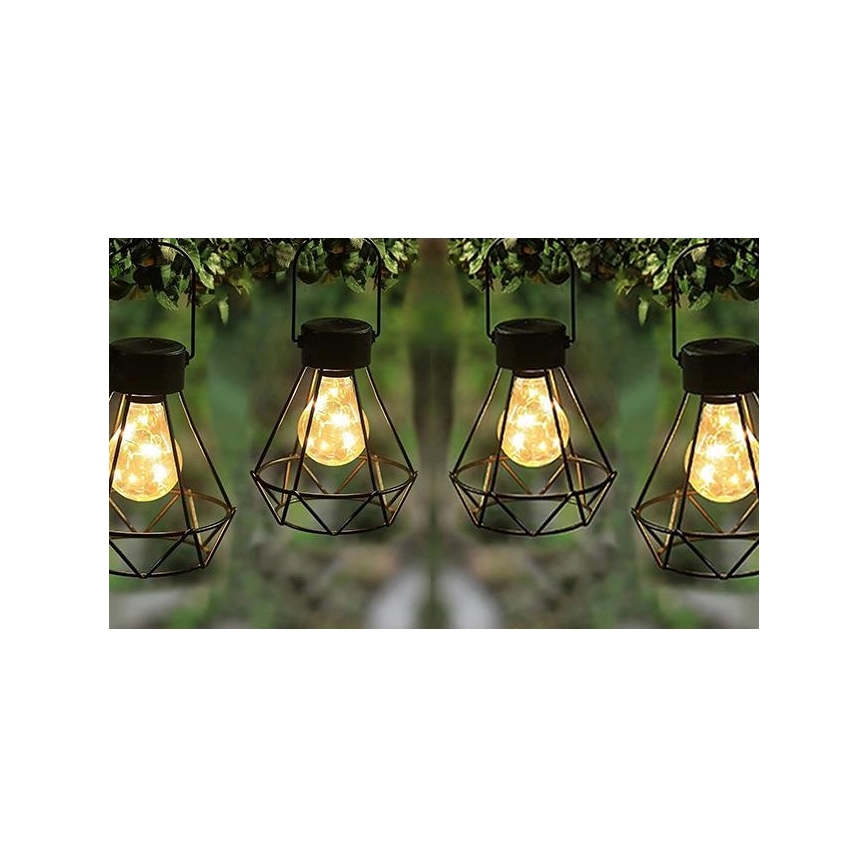 LED Solcelleophængt lampe LED/0,1W/1,2V 600 mAh pr. 13 cm