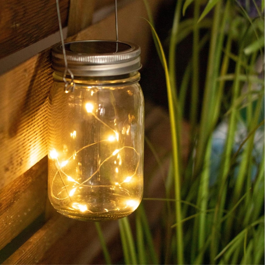 LED solcellelampe JAR LED/1,2V 600 mAh IP44