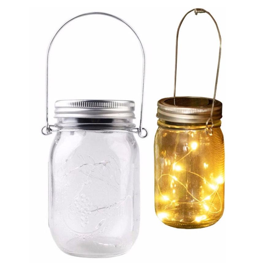 LED solcellelampe JAR LED/1,2V 600 mAh IP44