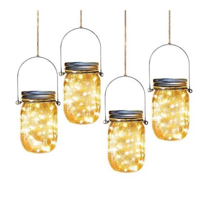 LED solcellelampe JAR LED/1,2V 600 mAh IP44