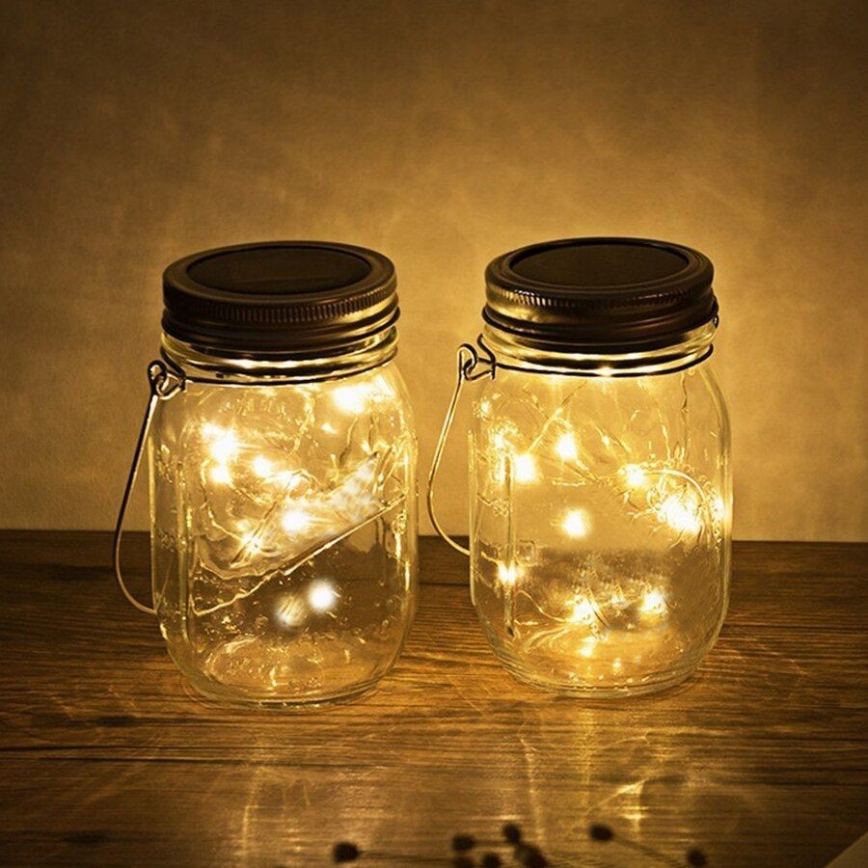 LED solcellelampe JAR LED/1,2V 600 mAh IP44