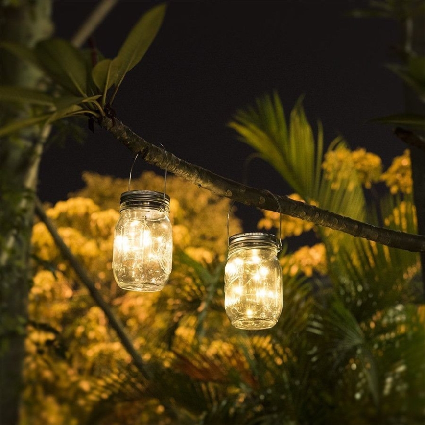 LED solcellelampe JAR LED/1,2V 600 mAh IP44
