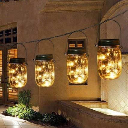 LED solcellelampe JAR LED/1,2V 600 mAh IP44