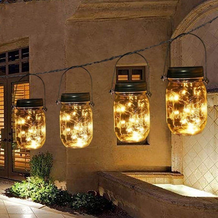 LED solcellelampe JAR LED/1,2V 600 mAh IP44