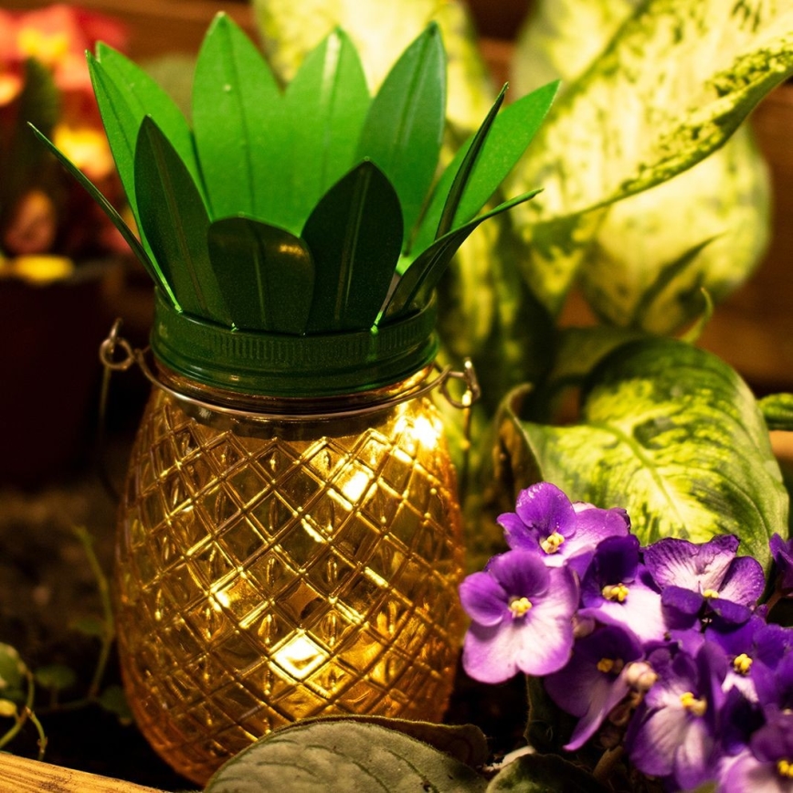 LED solcellelampe JAR LED/1,2V IP44 ananas