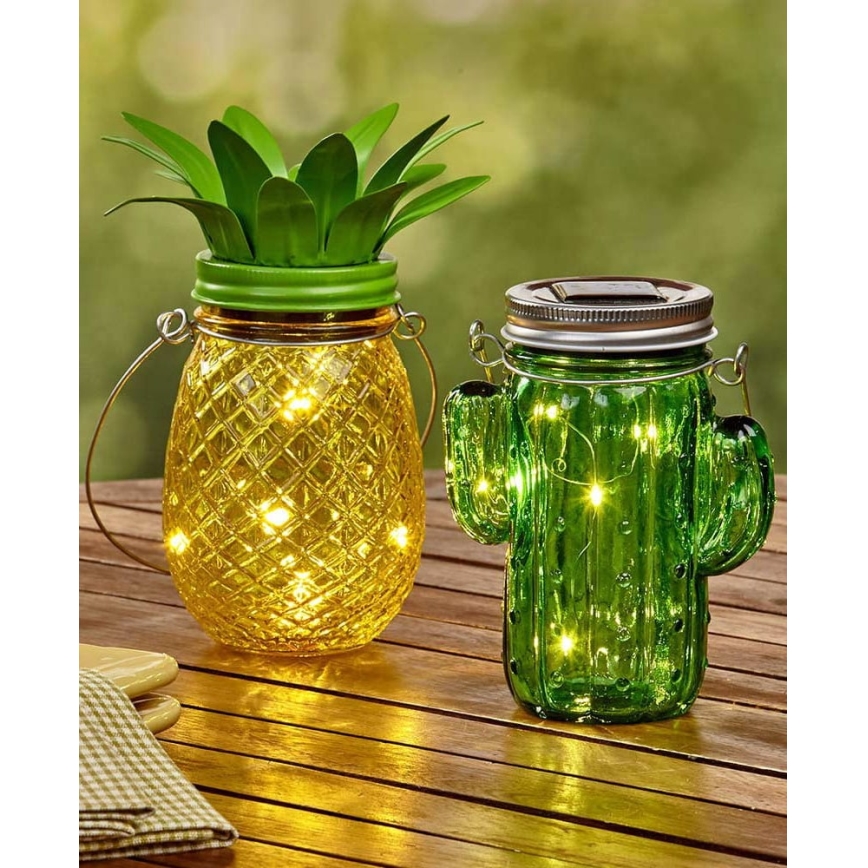 LED solcellelampe JAR LED/1,2V IP44 ananas