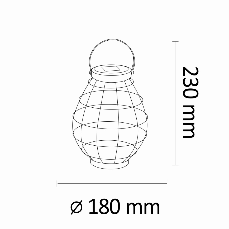 LED solcellelampe KOGE LED/1,2V 300 mAh IP44