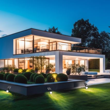 LED-solcellelampe LANCE LED/3,7V 6000K IP44 1500 mAh