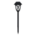 LED solcellelampe LAWN LED/1,2V 100 mAh 3000K 44 cm IP44 sort