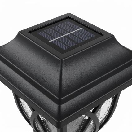 LED solcellelampe LAWN LED/1,2V 100 mAh 3000K 44 cm IP44 sort