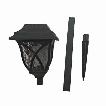 LED solcellelampe LAWN LED/1,2V 100 mAh 3000K 44 cm IP44 sort