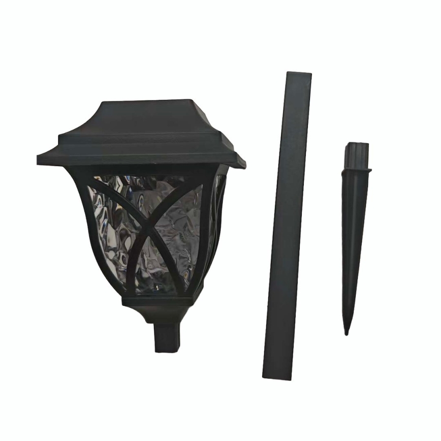 LED solcellelampe LAWN LED/1,2V 100 mAh 3000K 44 cm IP44 sort