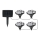 LED solcellelampe LED/0,14W/2V 600 mAh IP44 tlapky