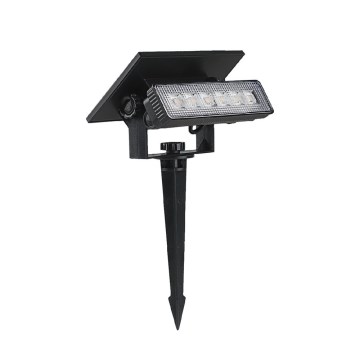 LED solcellelampe LED/0,9W/3,7V 3000K IP65 sort