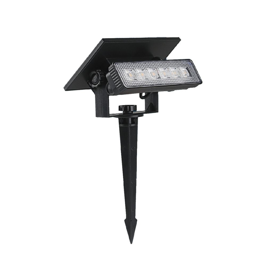 LED solcellelampe LED/0,9W/3,7V 3000K IP65 sort