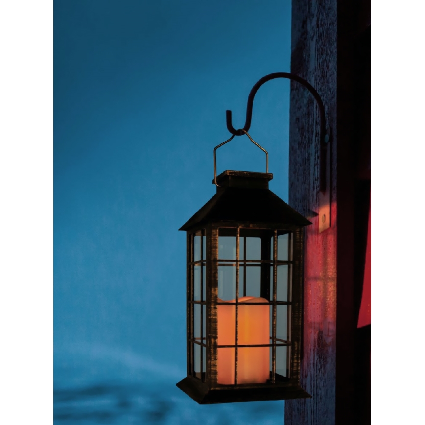 LED solcellelampe LED/1,2V 200 mAh IP44 patina
