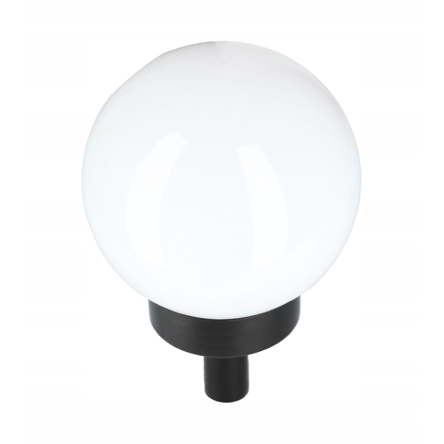 LED-solcellelampe LED/1,2V 6500K 200 mAh Ø 10 cm IP44 hvid/sort
