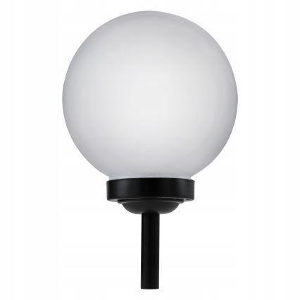 LED-solcellelampe LED/1,2V 6500K 200 mAh Ø 25 cm IP44 hvid/sort