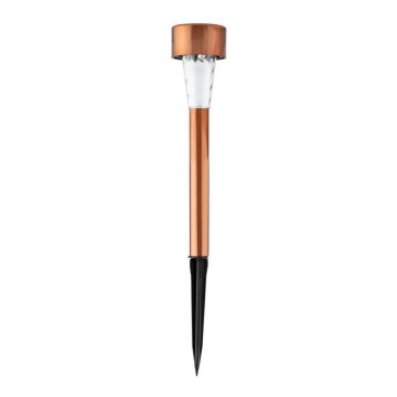 LED Solcellelampe LED/2V 40 mAh IP44 kobberfarvet