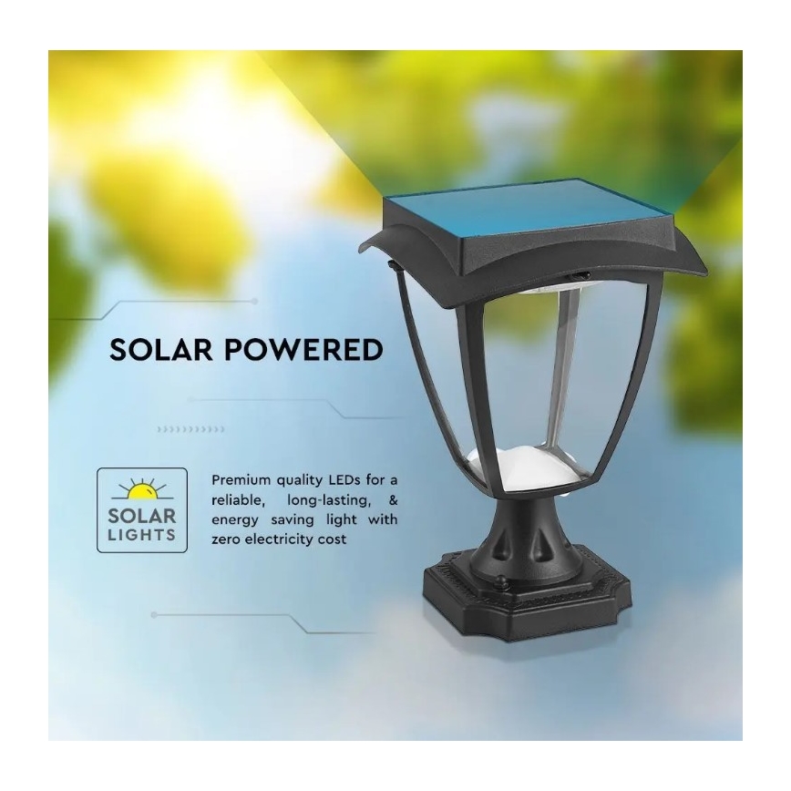 LED solcellelampe LED/2W/3,7V 3000/6000K IP65