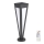 LED solcellelampe LED/2W/3,7V IP65 3000K sort + fjernbetjening