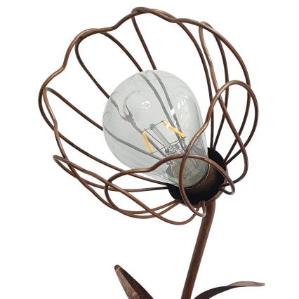 LED solcellelampe LILLY 1xE27/1,2V IP44