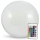 LED solcellelampe m. RGBW-farver BALL LED/3,7V 1500 mAh diameter 50 cm IP65 + fjernbetjening