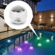 LED solcellelampe m. skumringssensor til swimmingpool RGB-farver LED/1,2V/600 mAh IP65