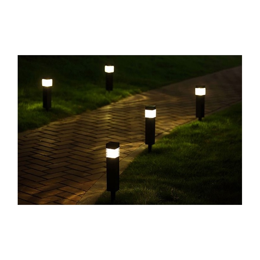 LED solcellelampe MARTIN LED/1,2V 150 mAh IP44 sort