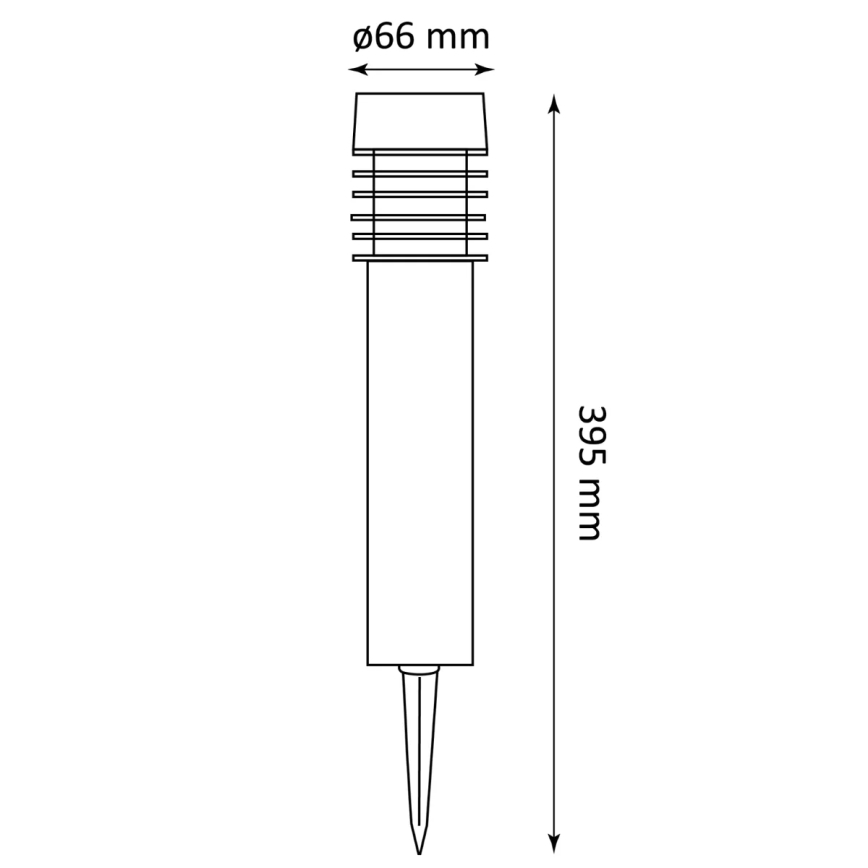 LED solcellelampe MARTIN LED/1,2V 600 mAh IP44
